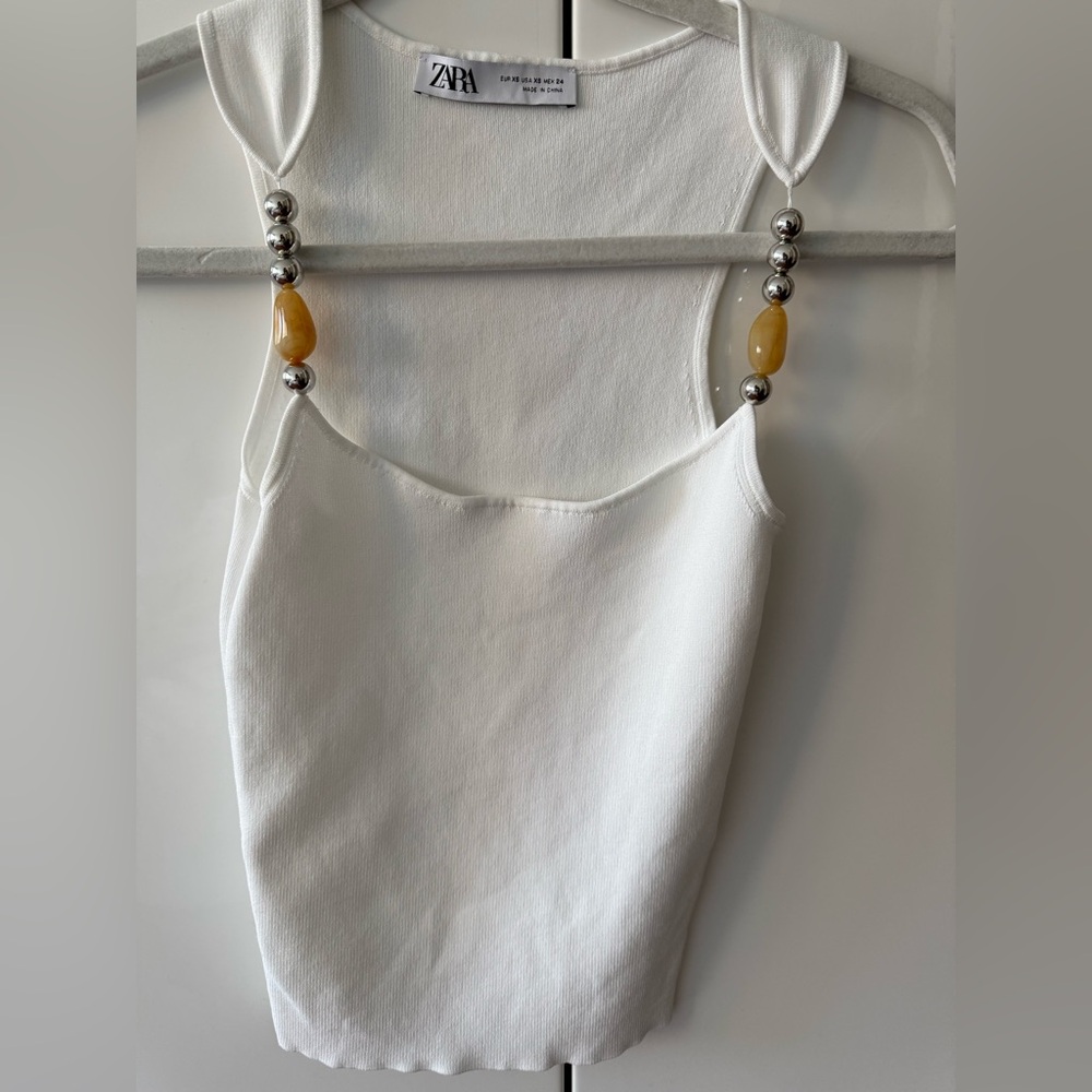 Zara white tank